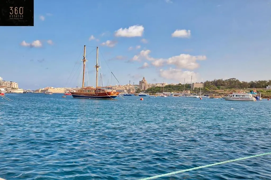 Luxury Apt With Hot Tub & Bbq With Valletta Views By 360 Estates Sliema Apartment