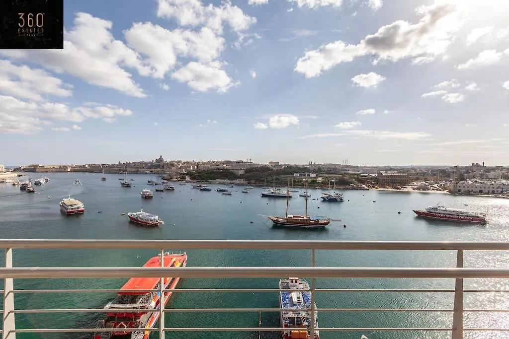Apartment Luxury Apt With Hot Tub & Bbq With Valletta Views By 360 Estates Sliema