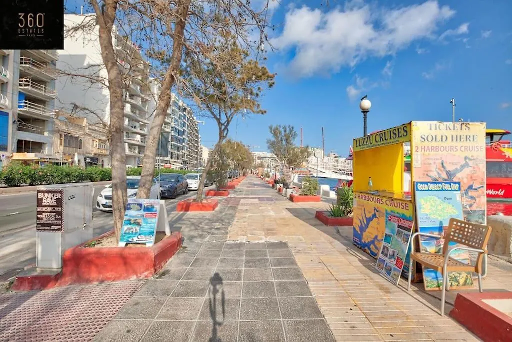 Luxury Apt With Hot Tub & Bbq With Valletta Views By 360 Estates Sliema
