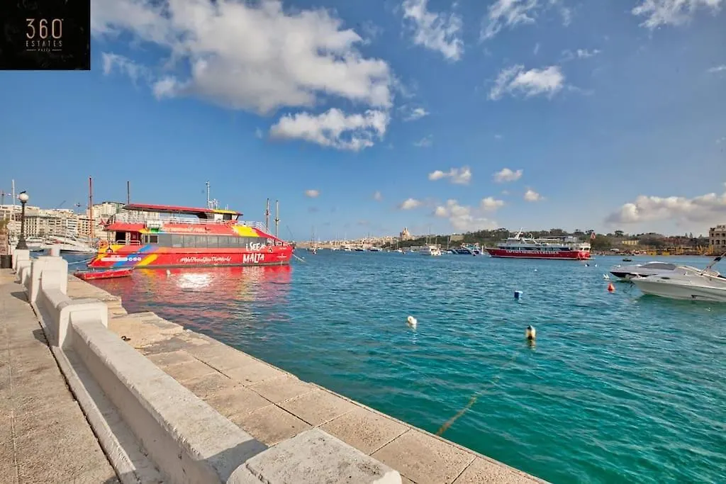 Apartment Luxury Apt With Hot Tub & Bbq With Valletta Views By 360 Estates Sliema